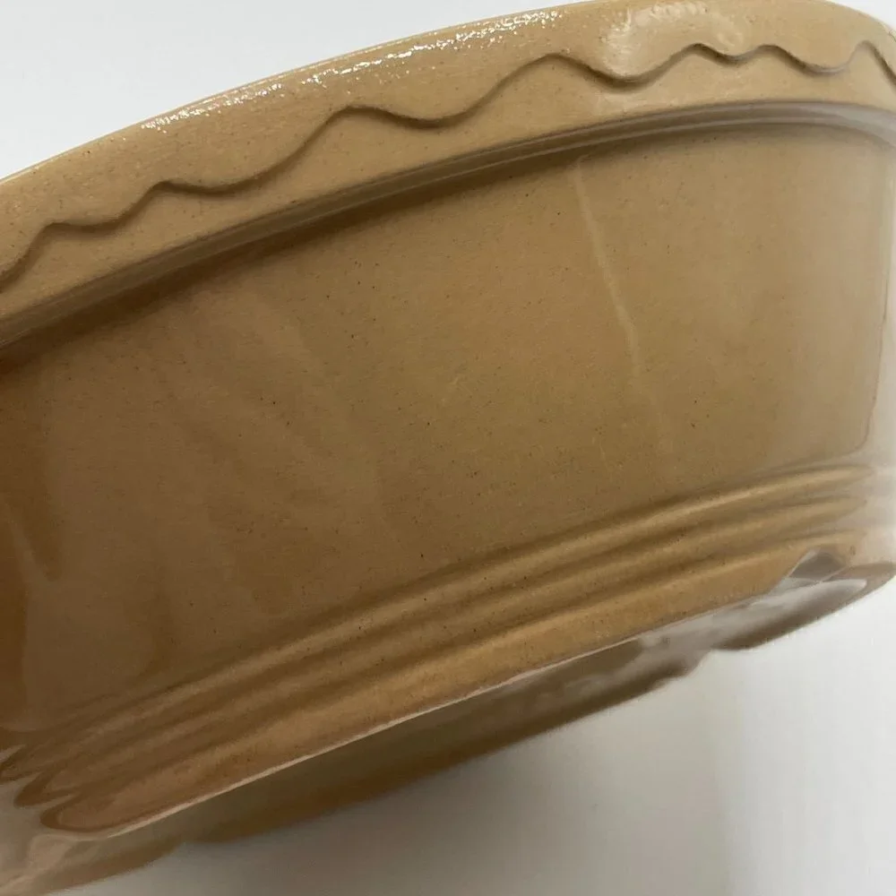 Vintage Mason Cash Yellow Ware Mixing Bowl Baking Dish 7.25” Pottery England #4